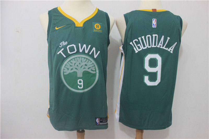 Men Golden State Warriors #9 Iguodala Green Game Nike NBA Jerseys->->NBA Jersey